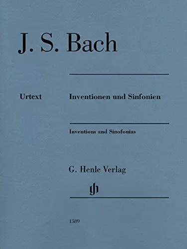 Produktbild: Inventionen und Sinfonien für Klavier BWV 772-801, Ausgabe ohne Fingersatz: Besetzung: Klavier zu zwei Händen (G. Henle Urtext-Ausgabe)