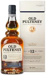 Produktbild: Inverhouse Distillers Old Pulteney Highlands Single Malt Whisky 12 Years – Der maritime, von Meeresluft geprägte Whisky aus Schottland in der Geschenkverpackung mit 40% vol. Alkohol (1 x 0,7l)