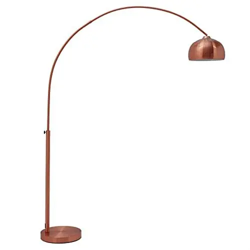 Produktbild: Invicta Interior Design Bogenlampe Lounge Deal Kupfer Marmorfuss 170 - 210cm ausziehbar