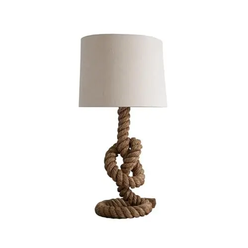 Produktbild: invicta INTERIOR Extravagante Tau Tischleuchte SEVEN SEAS 80cm Leinen Hell Beleuchtung Leuchte
