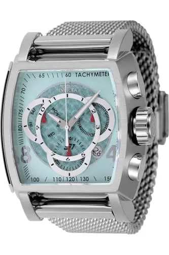 Produktbild: Invicta S1 Rally 46009 Herren Uhr - Wasserdicht - Analog - Quarzuhrwerk - Edelstahl mit blauen zifferblat - 48mm