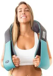 Produktbild: InvoSpa Shiatsu Massagegerät Nackenmassagegerät Schulter Rücken mit Infrarot Wärmefunktion – Massagekissen Ganzkörper Elektrisches Massagegerät mit Wärme für Nacken, Rücken, Schulter, Beine, Füße