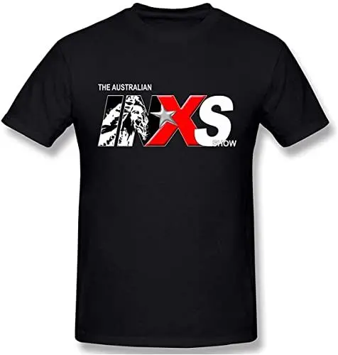 Produktbild: INXS Men's Graphic Cotton Short Sleeve T-Shirt Black T-Shirts & Hemden(X-Large)