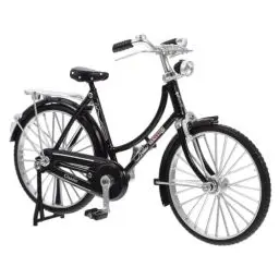 Produktbild: Inyetri Deko Fahrrad Miniatur Mini Fahrrad Modell Spielzeug 1:10 Vintage-Fahrradmodell Fahrrad Miniatur Modell für Kinderspielzeug, Geschenke und Dekoration (Schwarz 2)