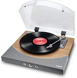 Produktbild: ION Audio Premier LP - Vinyl Plattenspieler Bluetooth mit eingebauten Lautsprechern und USB, holzfarben