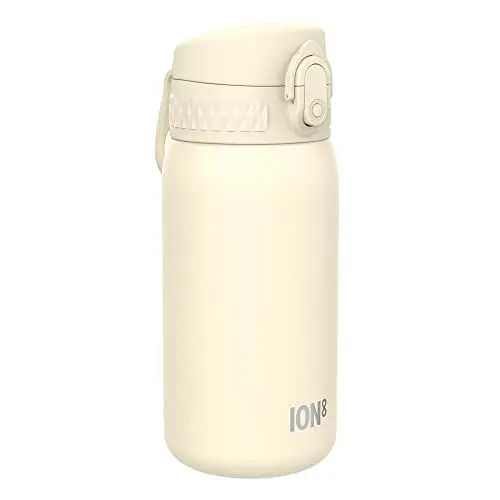 Produktbild: ION8 Isolierte Edelstahl-Trinkflasche, 320 ml, Auslaufsicher, Einhandöffnung, Sichere Verriegelung, Spülmaschinenfest, Klappdeckel, Tragegriff, Leicht zu Reinigen, Langlebig & Kratzfest, Pfirsich