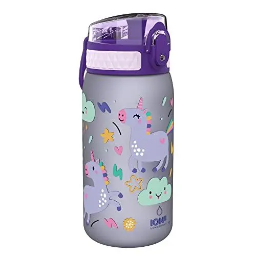 Produktbild: ion8 Auslaufsichere Kinder Trinkflasche, BPA-frei, Einhörner, 350ml
