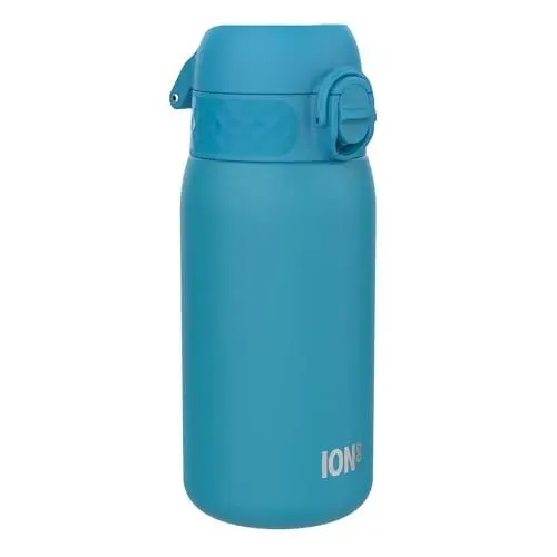 Produktbild: Ion8 Kinder Trinkflasche, Edelstahl 400ml, Auslaufsicher, Einhandöffnung, Sichere Verriegelung, Spülmaschinenfest, Klappdeckel, Tragegriff, Leicht zu Reinigen, Langlebig & Kratzfest, Lila