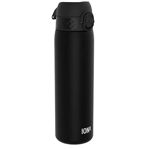 Produktbild: ION8 Trinkflasche, 500 ml, Auslaufsicher, Einhandöffnung, Sichere Verriegelung, Spülmaschinenfest, BPA-frei, Tragegriff, Klappdeckel, Leicht zu Reinigen, Klimaneutral, Blau