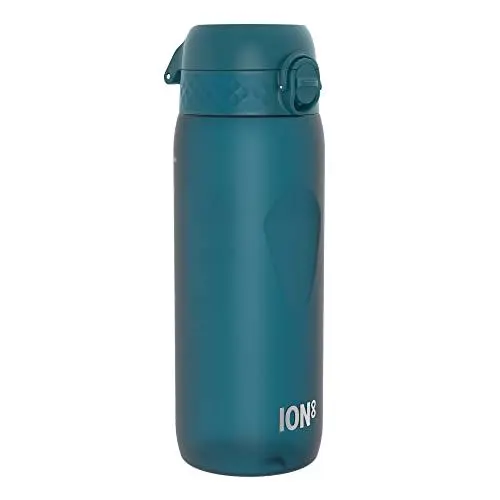 Produktbild: ion8 Trinkflasche, 750ml, Auslaufsicher, Einhandöffnung, Sichere Verriegelung, Spülmaschinenfest, BPA-frei, Tragegriff, Klappdeckel, Handgeformter Griff, Leicht zu Reinigen, Tiefes Petrol