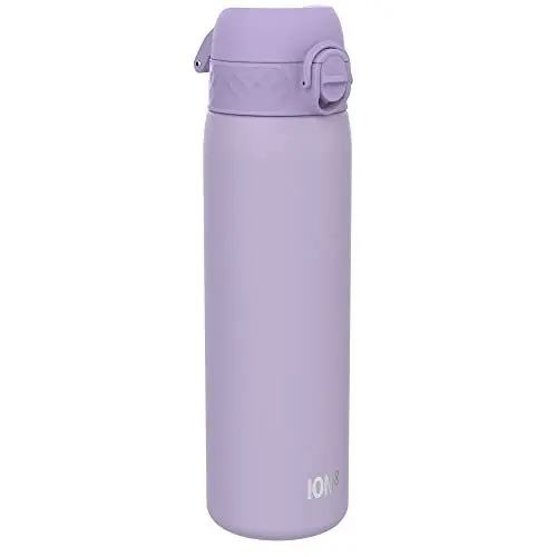 Produktbild: ION8 Vakuumisolierte Edelstahl-Trinkflasche, 500 ml, Auslaufsicher, Einhandöffnung, Sichere Verriegelung, Spülmaschinenfest, Tragegriff, Leicht zu Reinigen, Langlebig & Kratzfest, Zitrone