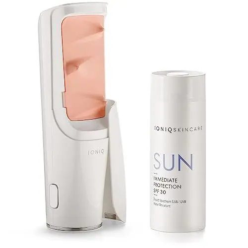 Produktbild: IONIQ Skincare Starter Kit mit IONIQ ONE Sprayer + SUN SPF 30 Kartusche - Perfekter Sonnenschutz in weniger als 60 Sekunden - Magnetic Skin Technology - Vegan, UVA/UVB-Schutz