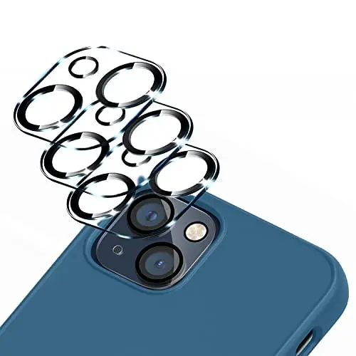 Produktbild: IOPYKKOA 3 Stück Kamera Schutzglas Kompatibel mit iPhone 13/iPhone 13 mini Kameraschutz (10S Schnelle Installieren) Kratzfest, 9H Härte, HD-Klar, Vollständiger Kameraschutz