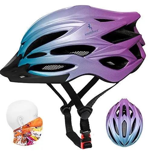 Produktbild: ioutdoor Premium Fahrradhelm, CE CPSC Zertifikat, Radhelm mit Abnehmbarer Sonnenblende und Insektennetz, Superleichter Verstellbarer Fahrradhelm