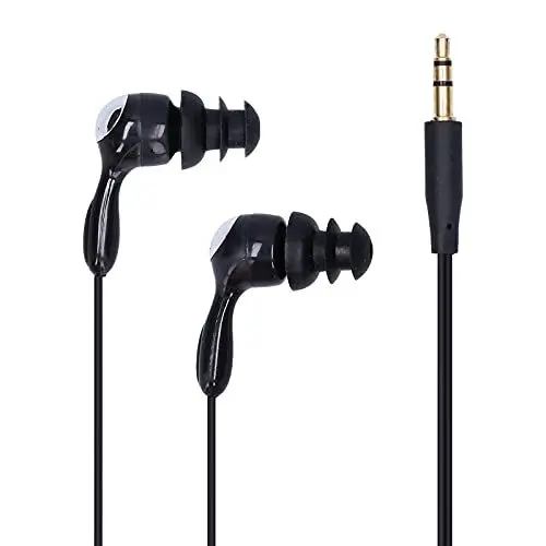 Produktbild: IP68 wasserdichte Kopfhörer,In-Ear-Konduktions-Ohrhörer mit Ersatz-Ohrstöpseln,Ergonomisches Design Binaurales Headset,zum Schwimmen Laufen Surfen Sport(Schwarz)