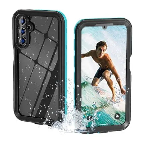 Produktbild: IP68CASE Samsung A15 5G Hülle Wasserdicht Stoßfest Galaxy A15 5G Handyhülle mit Integrierter Displayschutz Outdoor Panzerhülle Robust 360 Grad Unterwasser Schutzhülle für Samsung Galaxy A15 5G,Blau