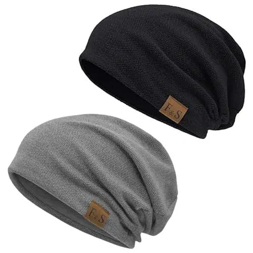 Produktbild: iParaAiluRy Beanie Herren - Strickmütze Herren Mütze Winter Herbst Wintermütze Herren Slouch Dünne Mütze Herren Mützen Haube Herren Feinstrick Beanie Mütze Damen Männer Warm BaumMützen Unisex