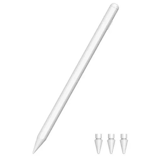 Produktbild: iPencil Pro für iPad 2018-2025, Stylus Stift für iPad Schnellaufladung Palm Rejection, Pencil 2. Generation für ipad 11-6, Mini 7/6/5, Air M3/M2/5/4/3, i-Pad Pro M4 13