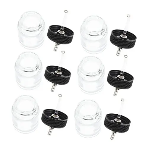Produktbild: Ipetboom 10er-pack 22cc Airbrush-farbflaschen Glasportionsflaschen Siphon-kompatibilität Auslaufsichere Farbspender