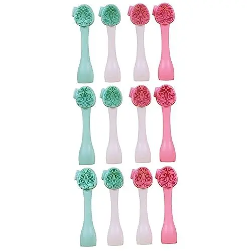Produktbild: Ipetboom 3er-set Manuelles Gesichtsbürsten-set Silikon-gesichtsreinigungswerkzeug Für Gesichtshautpeeling 4 Stück * 3