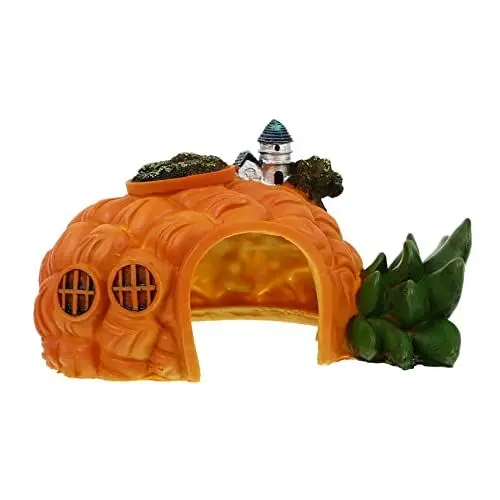 Produktbild: Ipetboom 1pc Realistische Ananas Schloss Aquarium Dekorationen Fisch Tank Versteck für Garnelen Fische Harz Handwerk für Hause