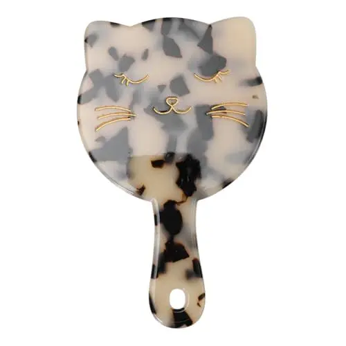 Produktbild: Ipetboom 1Stk tragbarer Spiegel handspiegel Vanity Mirror für freundinen dekospiegel Frauenspiegel praktischer Glasspiegel die Katze Schminkspiegel Südkorea Fräulein Acetatfolie