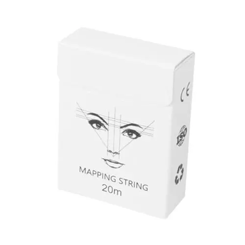 Produktbild: Ipetboom Praktisches Augenbrauen-lineal 1 Box 20 M Augenbrauen-mapping-saiten Genaues Make-up-tool
