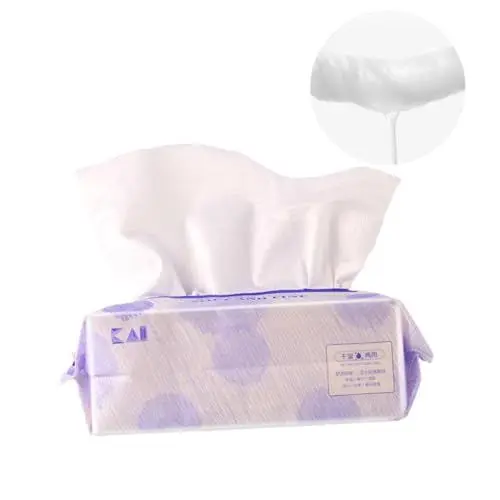 Produktbild: Ipetboom 1 Packung à 100 Stück Einweg-gesichtstücher Gesichtstücher Aus Baumwolle Make-up-entferner-tuch Gesichtsreinigungstuch Handtücher Violett Reinigungswatte Gesicht Abwischen