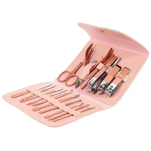 Produktbild: Ipetboom 1 Satz Reise-pediküre-set Professionelle Nagelknipser Pediküre-werkzeuge Nagelknipser Für Männer Nagelschneider Mit Etui Reiseset Für Damen Nagelschere Nagelset Rostfreier Stahl