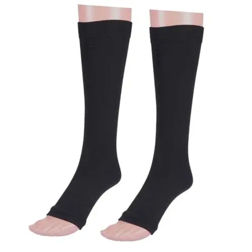 Produktbild: Ipetboom 1paar Kompressions-schenkelhülle Für Und Elastische Beinmanschette Für Sport Joggen Und Fitness Schwarz Xl Fördert Die Blutzirkulation Und Unterstützt Bei Muskelverspannungen