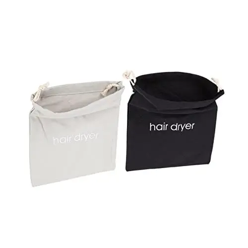 Produktbild: Ipetboom 2stücke Kordelzug Haartrockner Tasche Einfache Haartrockner Organizer Großes Fassungsvermögen Platzsparend Zusammengefaltet Reisen Hotel Zuhause
