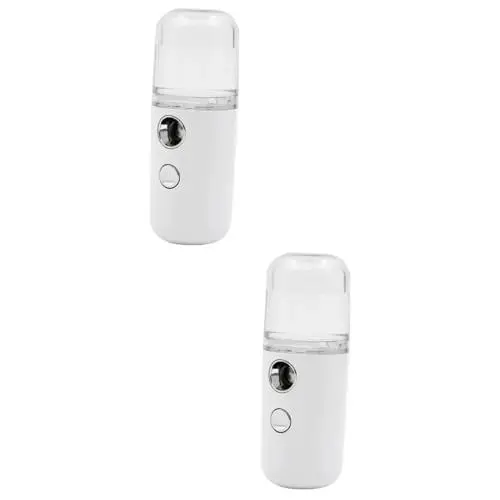 Produktbild: Ipetboom 2 Stück Gesichtsnebel Sprüher Luftbefeuchter Nano Gesichtsnebel Sprühgerät Gesichtswerkzeug Handliches Mini Sprühgerät Cooler Gesichtsnebel