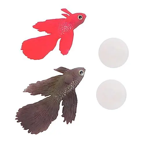 Produktbild: Ipetboom 2stücke Künstliche Nachtleuchtende Fisch-Dekorationen Für Aquarien Simulierte Plastiktropfen Für Bezaubernde Unterwasserlandschaft Für Fischbecken Und Teiche