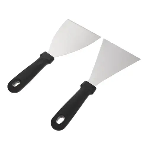 Produktbild: Ipetboom 2stücke Edelstahlwender Grillwender Grillzubehör Pizzawender Grillschaber Kochspatel Kochzubehör Küchenbedarf Grillwender Aus Grillburgerwender