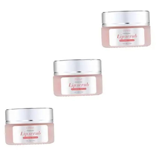Produktbild: Ipetboom 3St Lippenpeeling Peeling für die Lippen Lippenauffüllender Lipgloss lip exfoliator lippenpflege Lip scrub Lippenzuckerpeeling Erdbeere Schrubben Feuchtigkeitscreme weißer