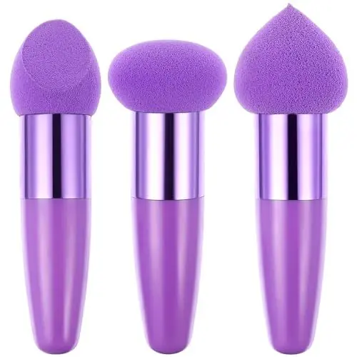 Produktbild: Ipetboom 3 Tlg Beauty Pen Set Blending Sponge Für Makeup Blending Sponges Für Makeup Kosmetikschwämme Makeup Schwamm Soft Makeup Mit Griff Foundation Schwamm Make Up Schwamm Emulsion