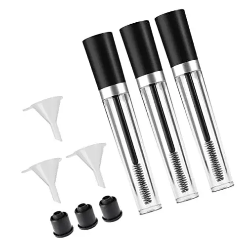 Produktbild: Ipetboom 3st Gehstock Aus Holz Rizinusöl Rohr Nachfüllbare Wimpern Leere Wimperntube Stolz-faszinatoren Maskara Wimpernserum Masken Vorratsflaschen Wimpernentferner Wimpernschlauch Kosmetik