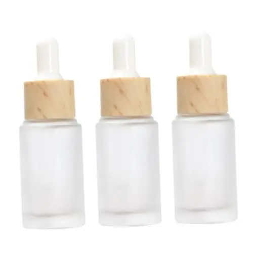 Produktbild: Ipetboom 3er-pack Tropfflaschen Nachfüllbares Tragbares Tropfflaschen-set Für Unterwegs 20 Ml Milchglas Gummi Für Parfümprodukte