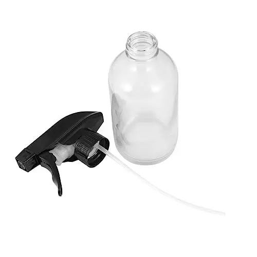 Produktbild: Ipetboom 3stücke Sprühflasche Aus Glas Transparent Für Lotionen Reinigungsmittel Und Flüssigkeiten Für Zuhause Und Unterwegs Mit Schwarzem Sprühaufsatz