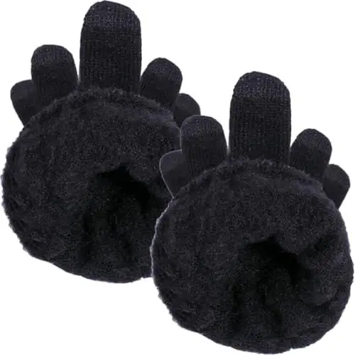 Produktbild: Ipetboom 4 Paare Touchscreen Winterhandschuhe für Herren und Damen Wärmende Atmungsaktive Fahrradhandschuhe mit Rutschfestem für Sport und Autofahren der Kalten