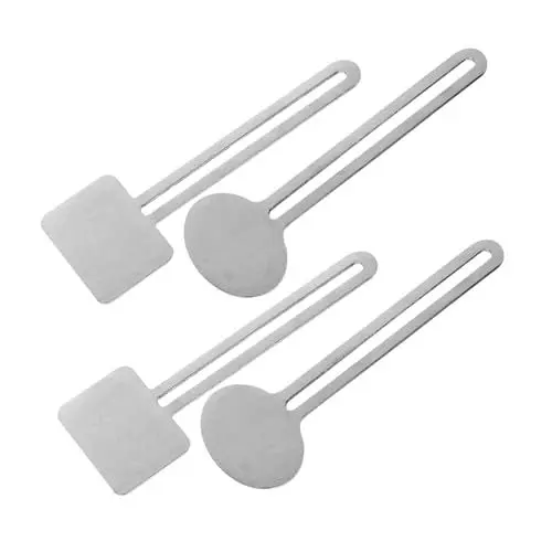 Produktbild: Ipetboom 4 Stück Zahnpastapresse Bausatz Zahnbürstenständer Extruder Auslaufsichere Reiseflaschen Zahnpasta Schlüsselquetscher Automatisch Tubenquetscher Pumpe Rostfreier Stahl Silver
