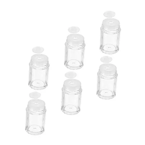Produktbild: Ipetboom 6stücke Mini Leerflaschen Für Lose Puder Praktische Make-up Behälter Mit -deckel Und Sieb Für Kosmetik Und Schönheitspflege