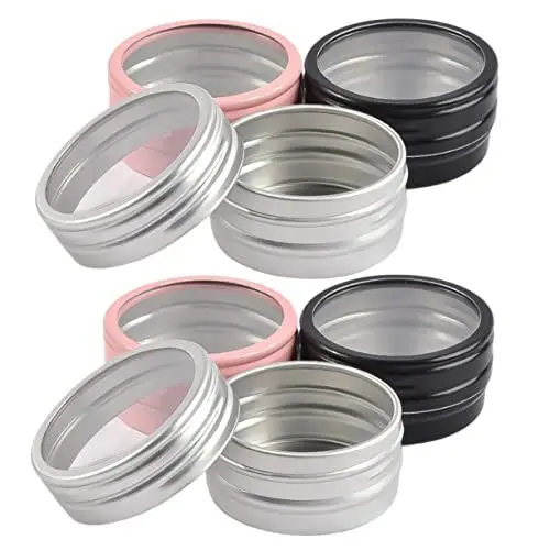 Produktbild: Ipetboom Perlen-aufbewahrungs-organizer 6 Stück Mini-aluminiumboxen Runde Perlenboxen Für Nagelanhänger Schmuckherstellungszubehör Kompakt Und Tragbar