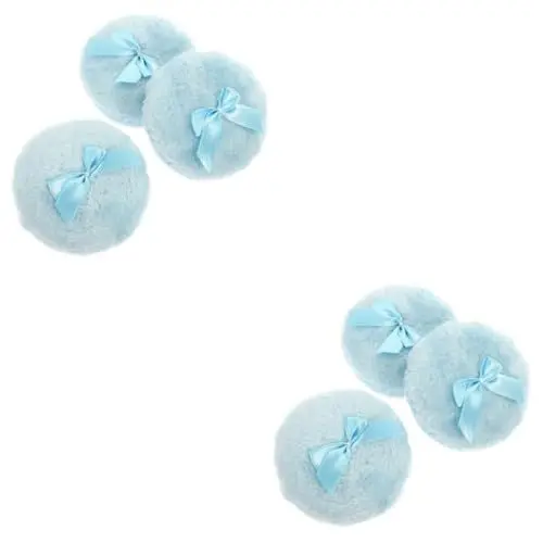 Produktbild: Ipetboom 6 Stk Baby-Puder quaste Puderquaste für den Haushalt Körperpuder für Frauen puder pinsel Puder-Pinsel lose Puderquasten schöne Körperpuderquaste einseitig Krawatte Schleife Plüsch-