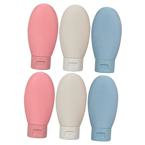 Produktbild: Ipetboom 6stücke Teiliges Nachfüllbare Silikonflasche Tragbarer Kosmetikbehälter Für Shampoo Lotion Toilettenartikel Auslaufsicher Für Reisen Und Fitnessstudio