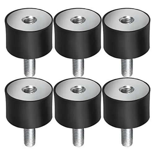 Produktbild: Ipetboom 6 Stück Gummidämpfer Pack für Vibrationsisolierung Vibrationshalterungen für Autos Boote und Maschinen Geräuschdämpfer und Stabilitätsunterstützung