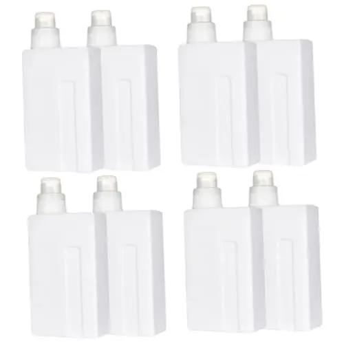 Produktbild: Ipetboom 8 Stk Waschmittelflasche Duschflaschen Waschen Kunststoffständer Flüssigwaschmittel Reise-bodylotion Waschflasche Sport Reisen Weichmacher Lotionsflasche Weiß