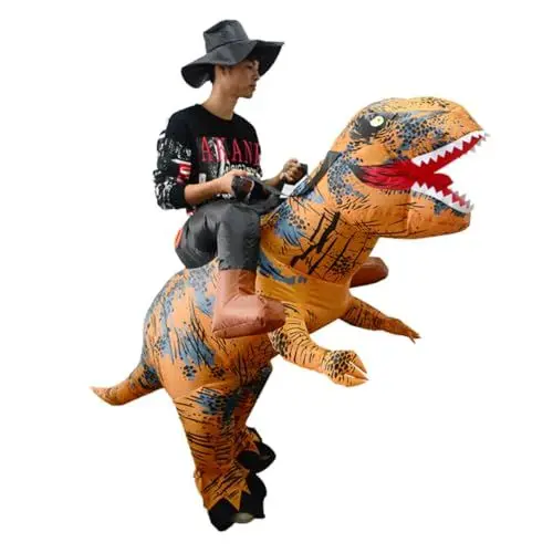 Produktbild: Ipetboom Aufblasbares Dinosaurier-kostüm Für Erwachsene Lustige Partykleidung Cosplay-overall Performance-anzug Batterie