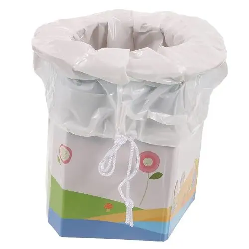 Produktbild: Ipetboom Faltbare Toilettensitz Für Camping Reisen Tragbares Töpfchen Aus Robustem Material Kompakt Zusammenklappbar Notfalltoilette Für Unterwegs