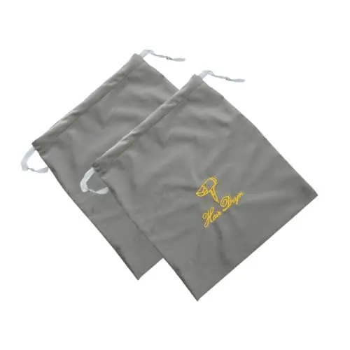 Produktbild: Ipetboom 2stücke Haartrocknertasche Mit Kordelzug Reisefähige Aufbewahrungstasche Für Haartrockner Robuste Stofftasche Für Föhn Und Reisegebrauch